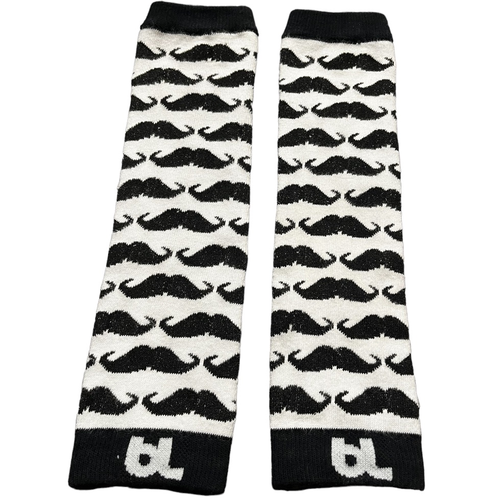 Bl Brand Baby Leggings Leg Warmers Gentlemen Mustache Print Preowned Good